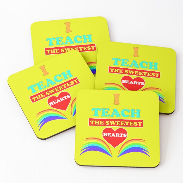 Item preview, I teach the sweetest heart rainbow design designed and sold by MotiveStuff.