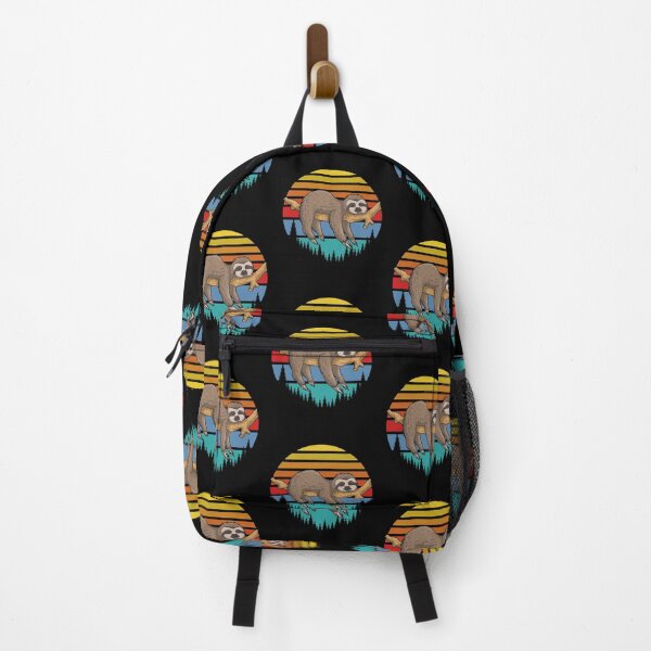 Item preview, Lazy Sloth Retro Sunset Design-gift for sloth lovers designed and sold by BRtisticDesigns.