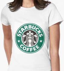 Starbucks coffee logo Women's Fitted T-Shirt