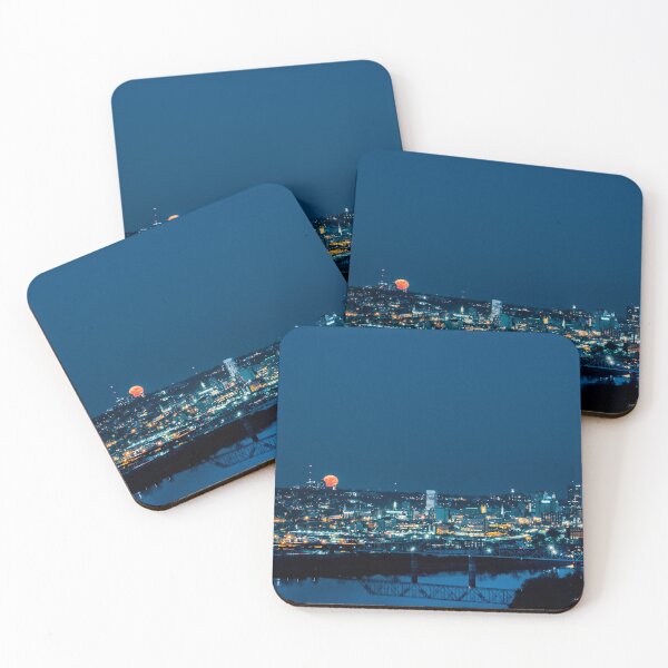 Item preview, 2017 Super Moon Behind The Cincinnati Ohio Skyline  designed and sold by DaveFilm.