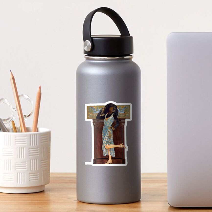 Flapper Doxie Sticker