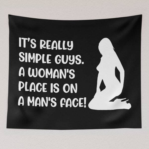 Item preview, Hotwife swinger lifestyle It's really simple guys. A woman's place is on a man's face! For dark colors. designed and sold by swingersshop.