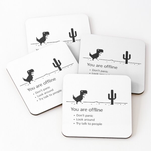 Item preview, You are offline - Low Resolution Pixel Dinosaur Screen designed and sold by kolbasound.