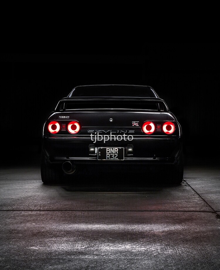 Black R32 Nissan Skyline Gtr Rear Lightpainted Ipad Case Skin By Tjbphoto Redbubble