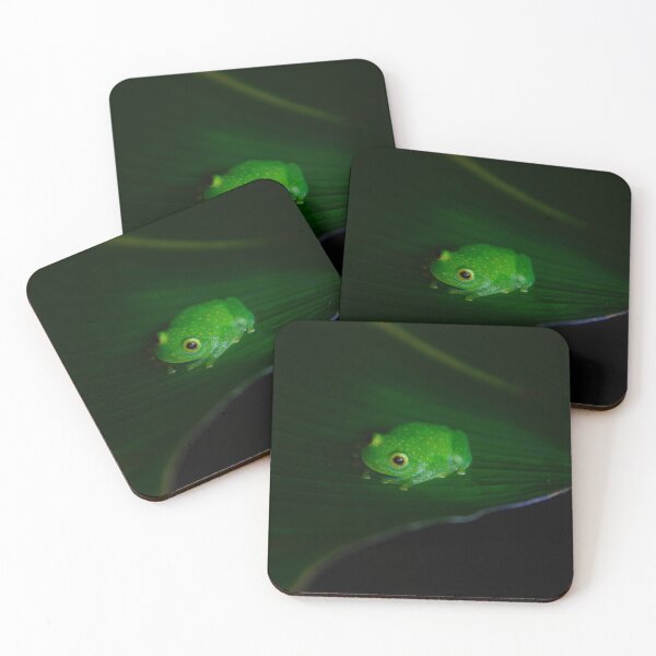 Item preview, Small green Frog sitting on a Leaf designed and sold by Raureif.