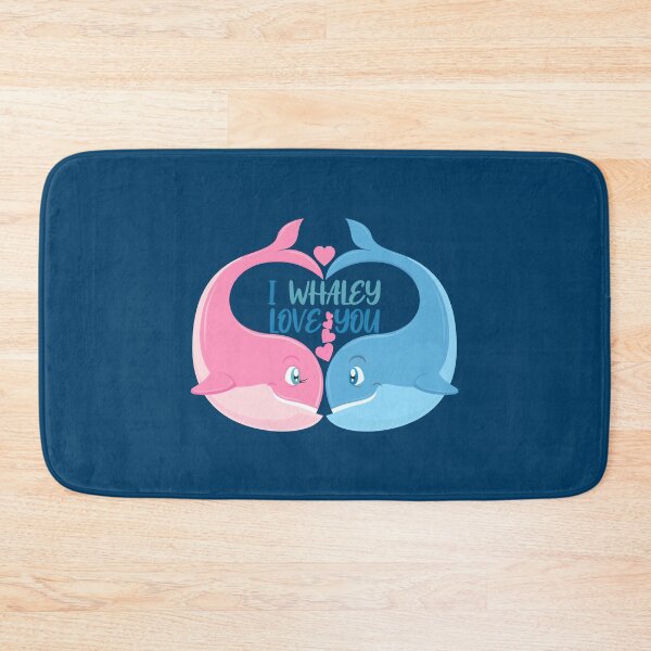 Item preview, I Whaley Love You! (on Navy) designed and sold by PawsitiveMum.