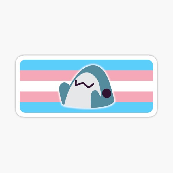 Blobhaj trans reach (friendly hug) Sticker