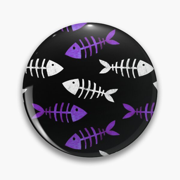 Item preview, Fish Bones Skeleton Fossils (Purple) designed and sold by murkyswamp.