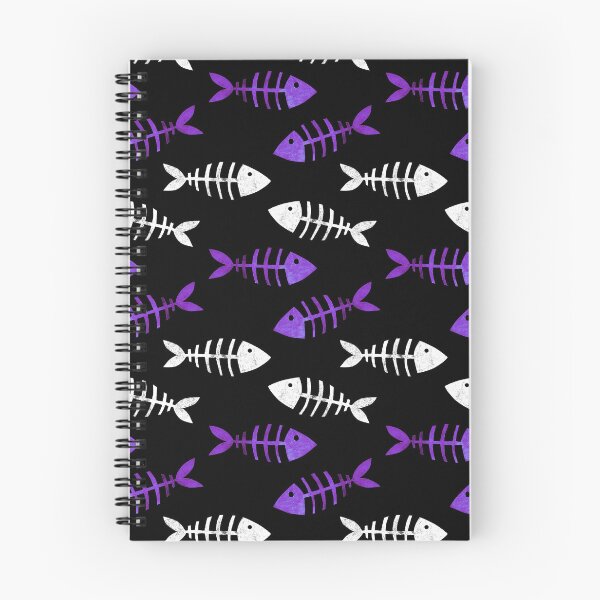 Item preview, Fish Bones Skeleton Fossils (Purple) designed and sold by murkyswamp.