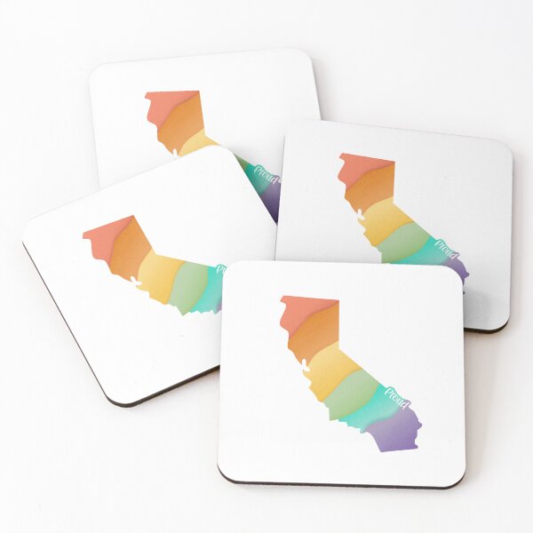 Item preview, California Pride Textured Pastel Rainbow  designed and sold by Gay-Koala.