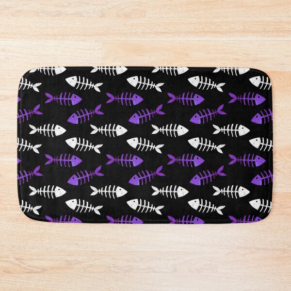 Item preview, Fish Bones Skeleton Fossils (Purple) designed and sold by murkyswamp.
