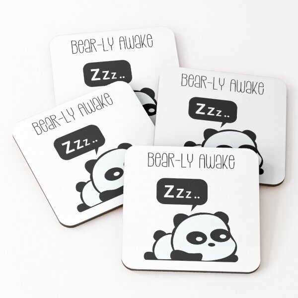 Item preview, Bearly Awake Sleeping Panda Bear designed and sold by kassiekewl.