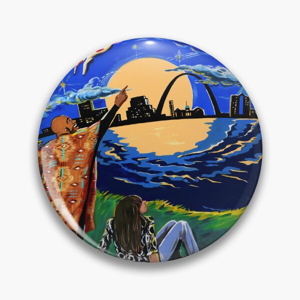 Item preview, Khruanbin Team Look At Beautiful Landscape In St. Louis Missouri River Poster designed and sold by Thauer.