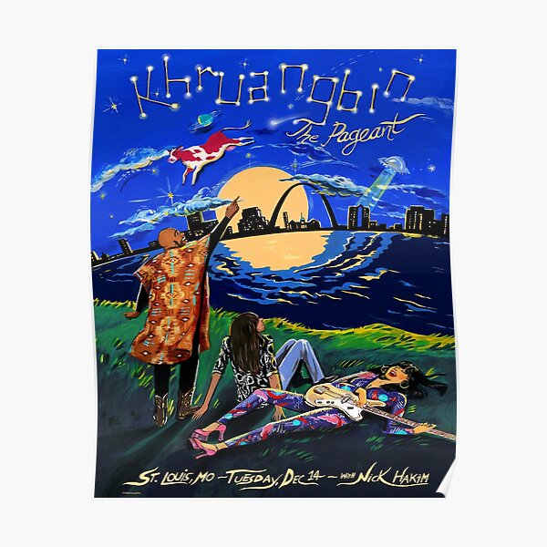 Khruanbin Team Look At Beautiful Landscape In St. Louis Missouri River Poster Poster