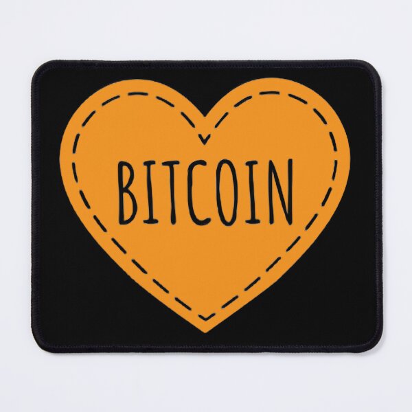 Item preview, I Love Bitcoin Heart designed and sold by mewsis.