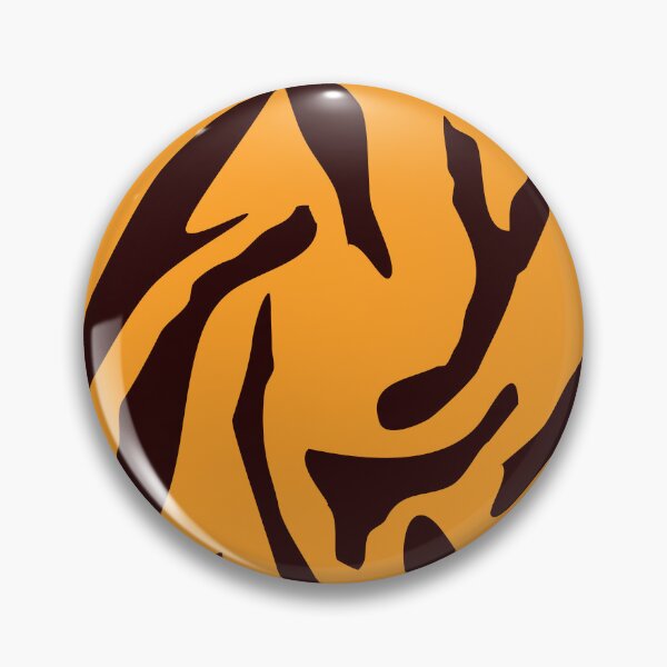 Item preview, Black and Orange Tiger skin pattern  designed and sold by ErmessThiings.