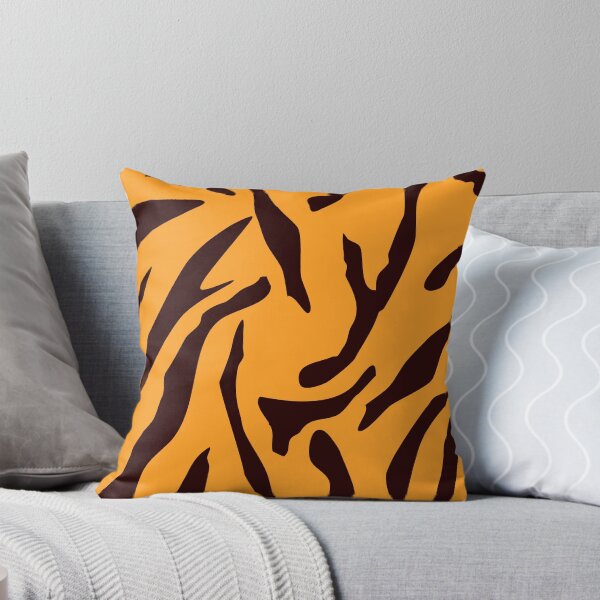 Item preview, Black and Orange Tiger skin pattern  designed and sold by ErmessThiings.