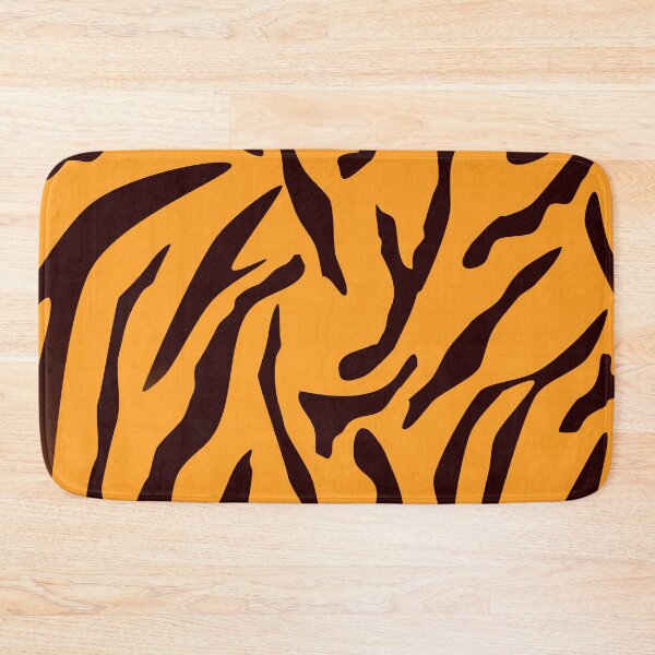 Item preview, Black and Orange Tiger skin pattern  designed and sold by ErmessThiings.