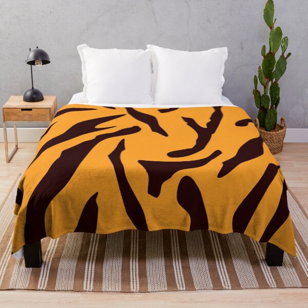 Item preview, Black and Orange Tiger skin pattern designed and sold by ErmessThiings.