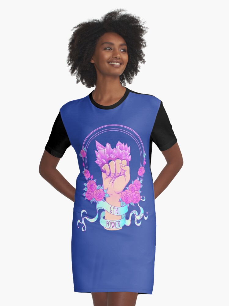 girl power t shirt dress