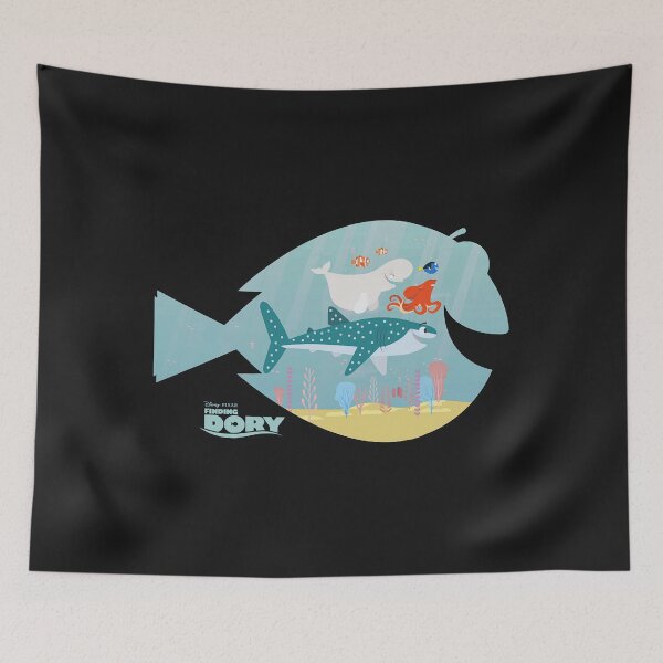 Item preview, Dory and Friends Silhouette designed and sold by MollyCosgrove.