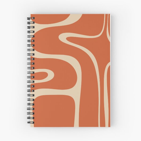 Item preview, Copacetic Retro Abstract in Mid Mod Burnt Orange and Beige designed and sold by kierkegaard.