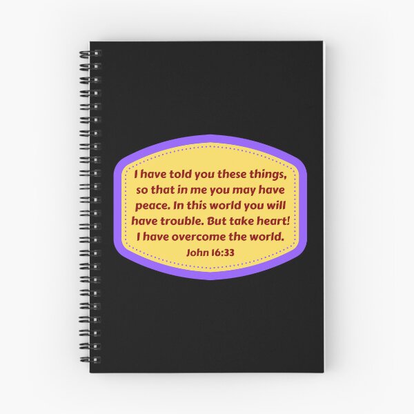 Item preview, Bible Verse John 16:33 designed and sold by Prayingwarrior.