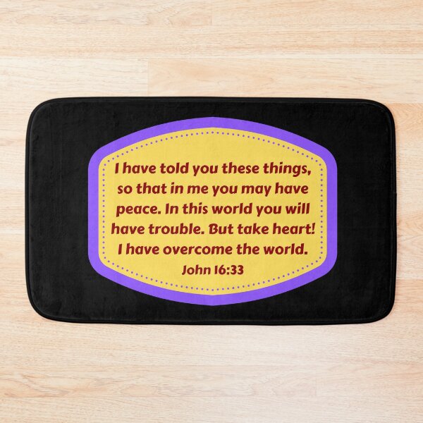 Item preview, Bible Verse John 16:33 designed and sold by Prayingwarrior.