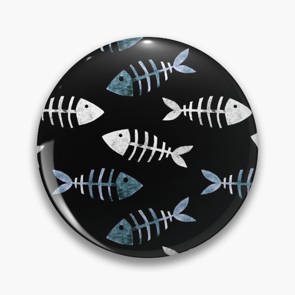Item preview, Fish Bones Skeleton Fossils (Gray) designed and sold by murkyswamp.