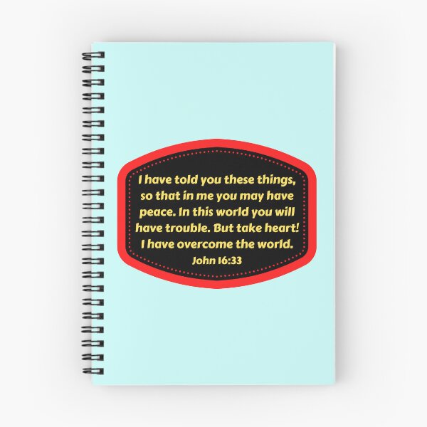 Item preview, Bible Verse John 16:33 designed and sold by Prayingwarrior.