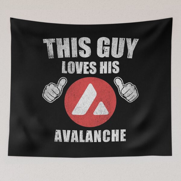 Item preview, This Guy Loves His Avalanche AVAX Coin Crypto Token Valentine Blockchain Wallet designed and sold by EarlineCormier.