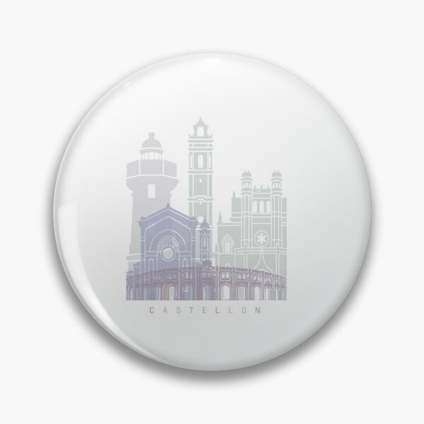 Item preview, CASTELLON SKYLINE POSTER PASTEL designed and sold by paulrommer.