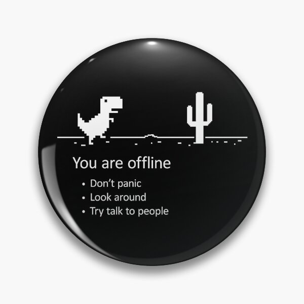 Item preview, You are offline - Low Resolution Pixel Dinosaur Screen designed and sold by kolbasound.
