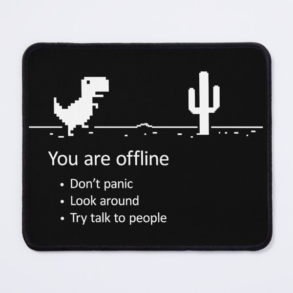 Item preview, You are offline - Low Resolution Pixel Dinosaur Screen designed and sold by kolbasound.