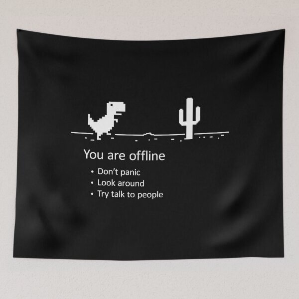 Item preview, You are offline - Low Resolution Pixel Dinosaur Screen designed and sold by kolbasound.