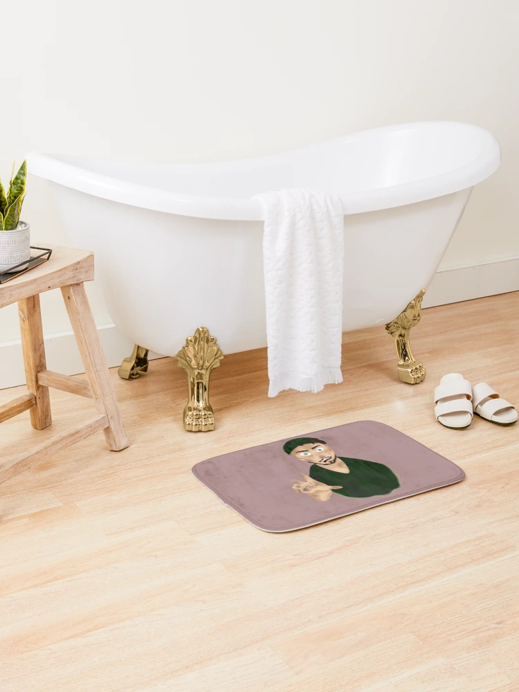 Thumbnail 2 of 6, Bath Mat, DAVE!   designed and sold by RuffledPine.