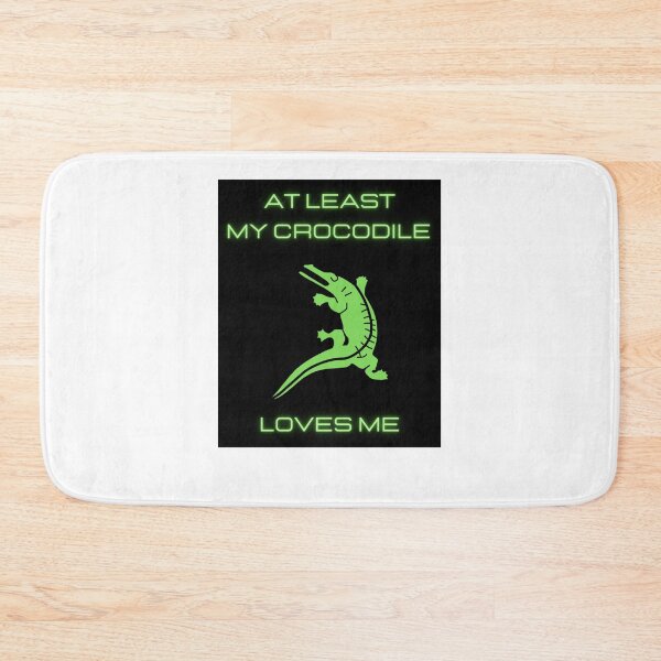 Item preview, At Least My crocodile Loves Me Sticker designed and sold by BirgeBrand.