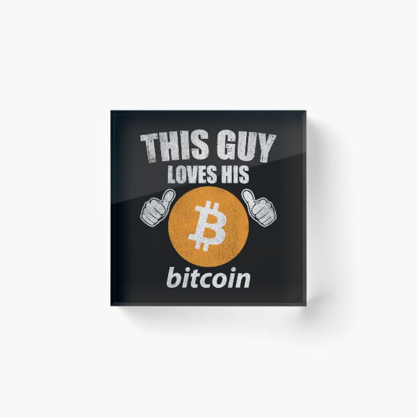 Item preview, This Guy Loves His Bitcoin BTC Coin Crypto Token Valentine Blockchain Wallet designed and sold by EarlineCormier.
