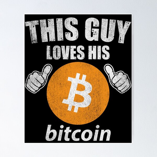 Item preview, This Guy Loves His Bitcoin BTC Coin Crypto Token Valentine Blockchain Wallet designed and sold by EarlineCormier.