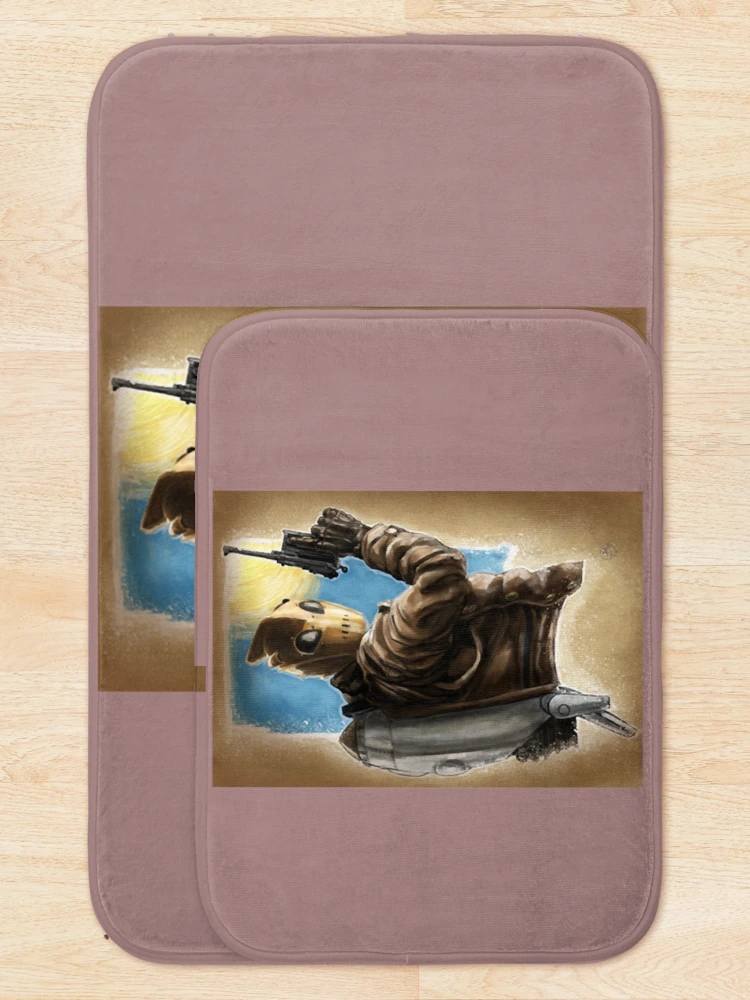 Thumbnail 5 of 6, Bath Mat, THE ROCKETEER - Color    designed and sold by RuffledPine.