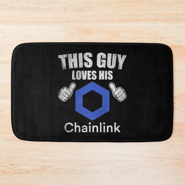 Item preview, This Guy Loves His Valentine Chainlink LINK Coin Crypto Token Valentine Blockchain Wallet designed and sold by EarlineCormier.