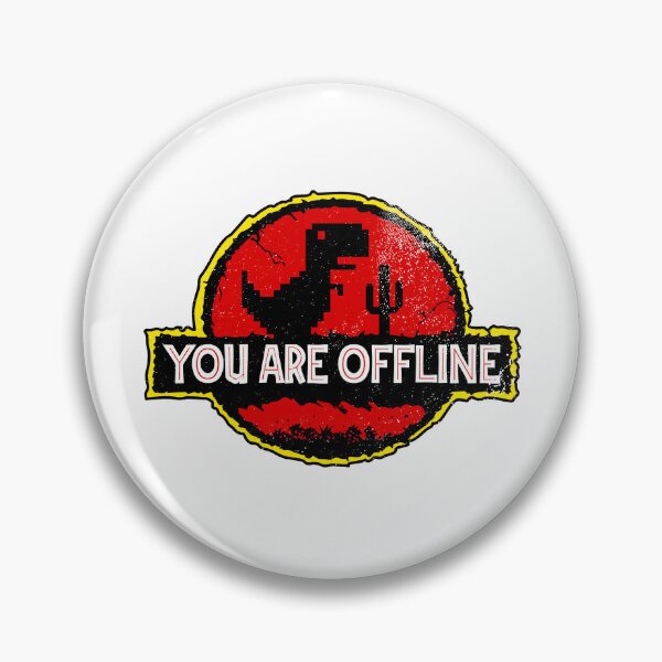 Item preview, You are offline - Low Resolution Pixel Dinosaur Screen designed and sold by kolbasound.