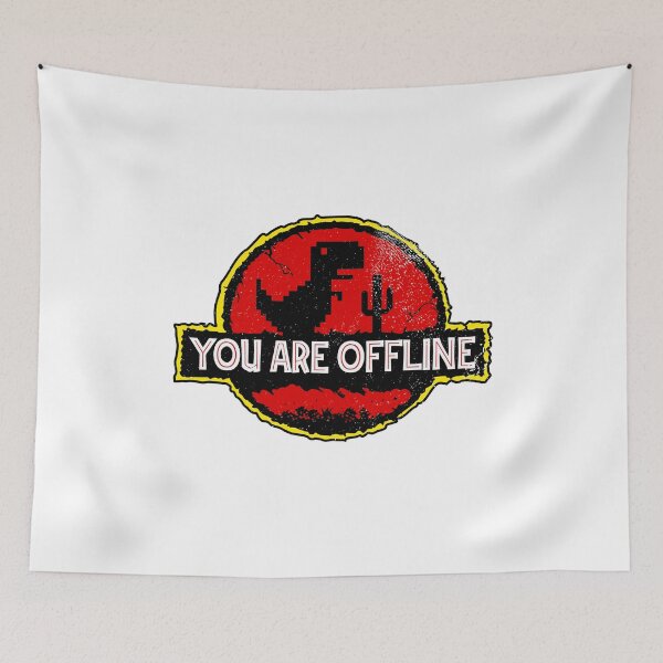 Item preview, You are offline - Low Resolution Pixel Dinosaur Screen designed and sold by kolbasound.