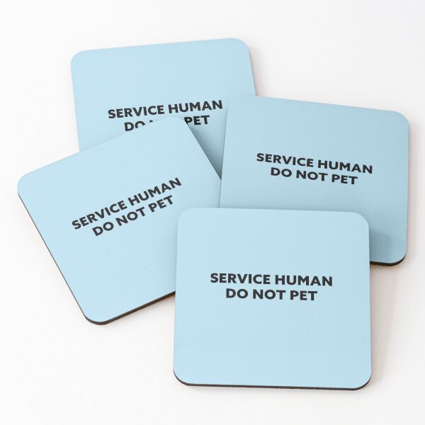 Item preview, Service Human Do Not Pet Sticker designed and sold by ThoBremicker.