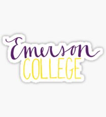 emerson college Sticker