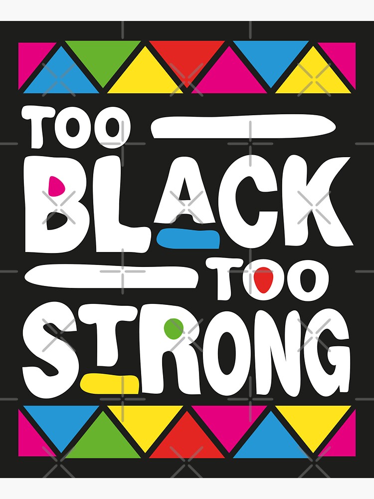 "Too Black Too Strong /Malcolm X / Message to the Grass Roots" Sticker ...