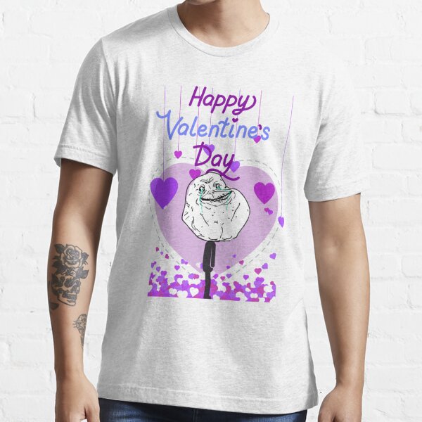 Forever Alone Valentines Purple Essential T-Shirt