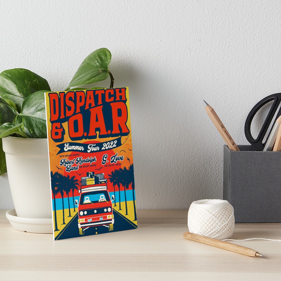 "dispatch o.a.r oar tour 2022 masjanu" Art Board Print by an2johnson