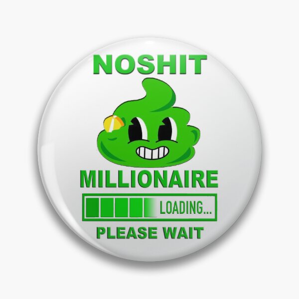 Item preview, Noshit Millionaire design crypto token awareness designed and sold by NikJakotic.