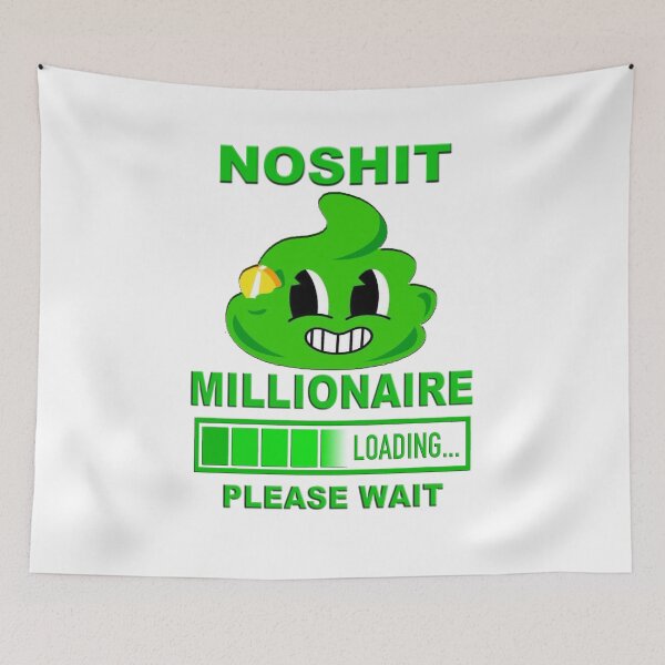 Item preview, Noshit Millionaire design crypto token awareness designed and sold by NikJakotic.